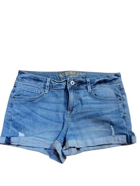 Arizona Jean Company Light Blue Denim Roll-Cuff Shorts